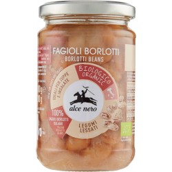 Alce nero Legumi Lessati Fagioli Borlotti Bio 300 gr.