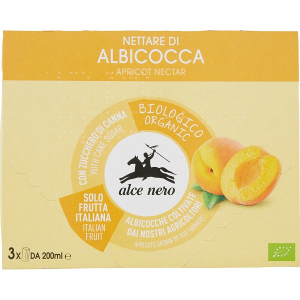 Nettare di Albicocca Italiana - Alce Nero - Succo Biologico