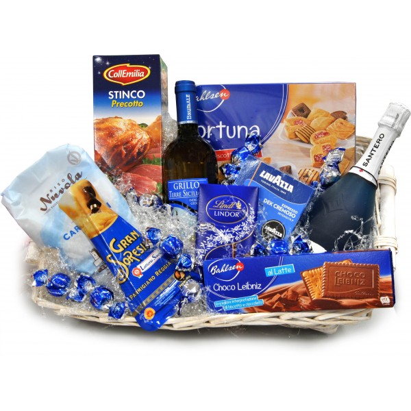 Cesto Natale tipo "BLUE" Cesto Natale tipo "BLUE"