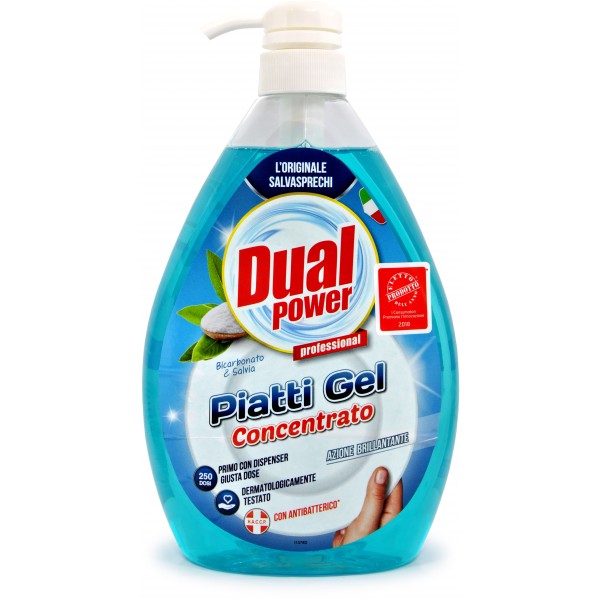 Dual Power Piatti Gel Concentrato Bicarbonato Salvia 1 Lt