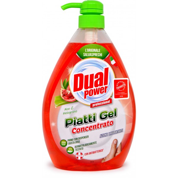 Dual Power Piatti Gel Concentrato Aloe Melograno 1 Lt