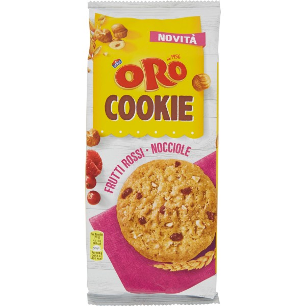 Oro Saiwa Cookie Frutti Rossi - Nocciole 160 gr.
