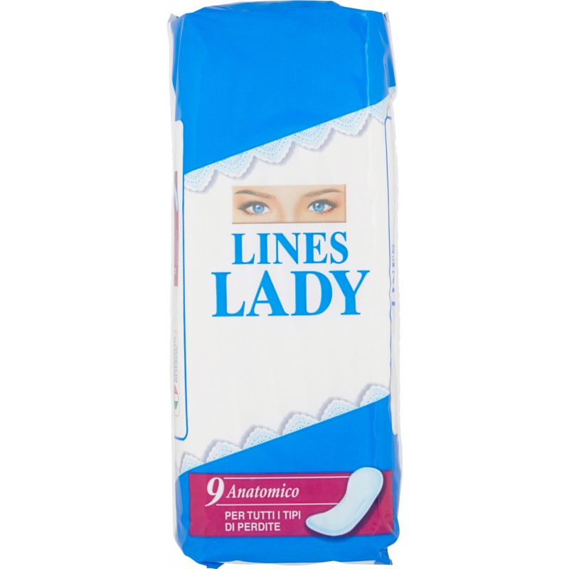 Lines lady assorbente anatomico pz.9