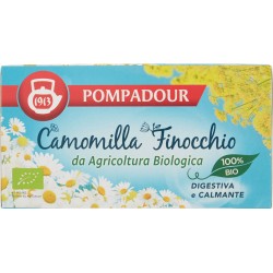 Pompadour Camomilla Finocchio da Agricoltura Biologica 18 x 2 gr.