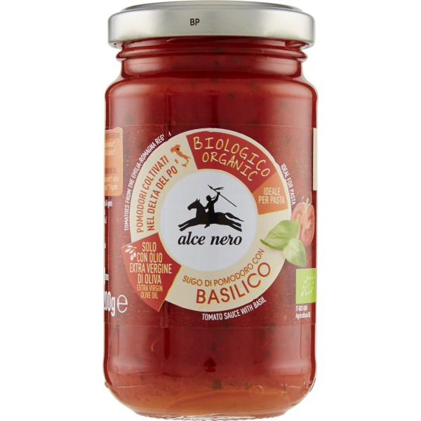 Alce Nero Sugo Di Pomodoro Con Basilico Biologico Pronto gr. 200