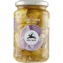 Alce nero Carciofini bio in olio d'oliva gr.330