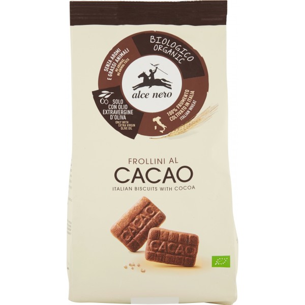 Alce nero Frollini al Cacao Bio gr.350 Alce nero Frollini al Cacao Bio gr.350
