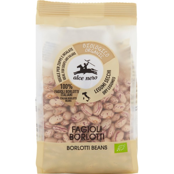 Alce nero Fagioli Borlotti secchi gr.400