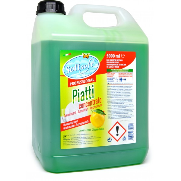 Detersivo piatti concentrato al limone Soft Soft lt.5