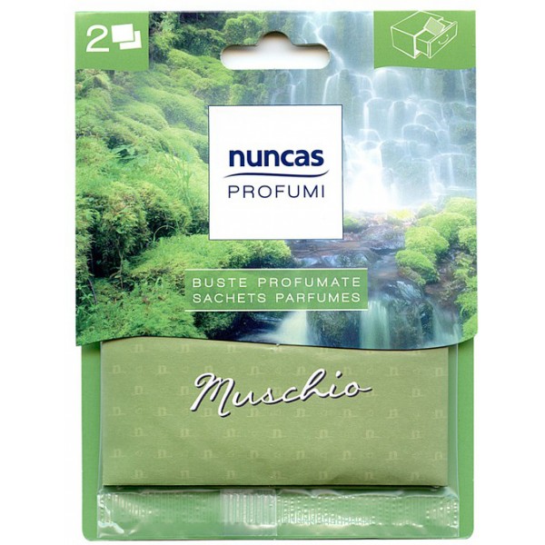 Nuncas buste profumate per cassetti muschio