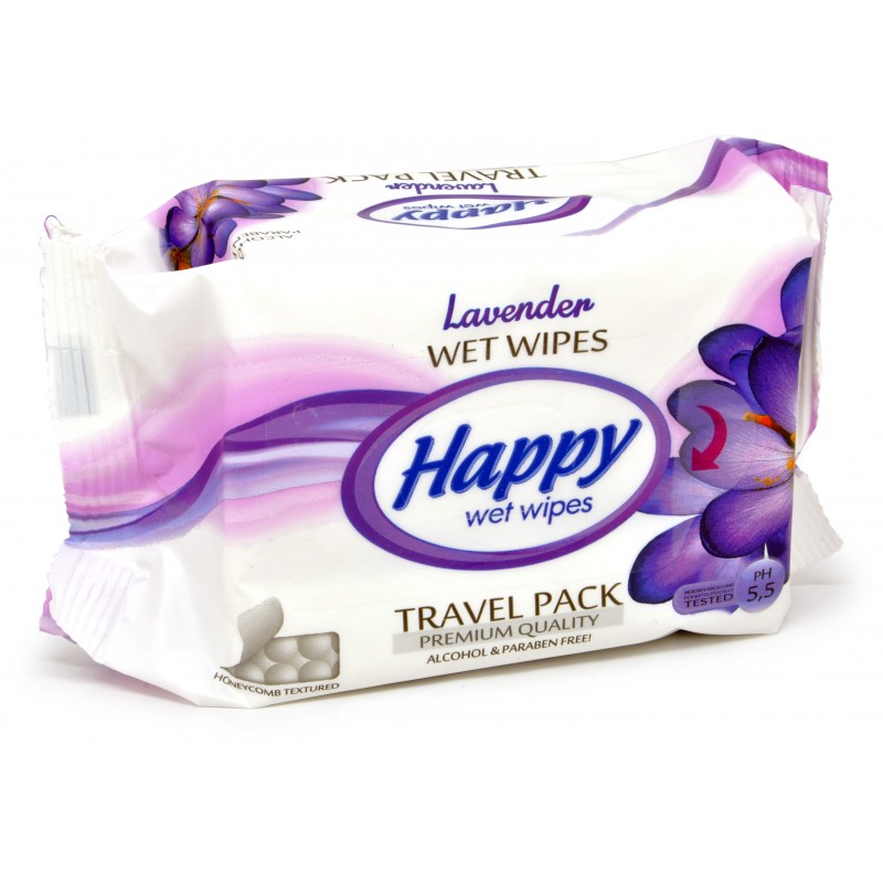 Happy salviette multiuso lavanda pz.30