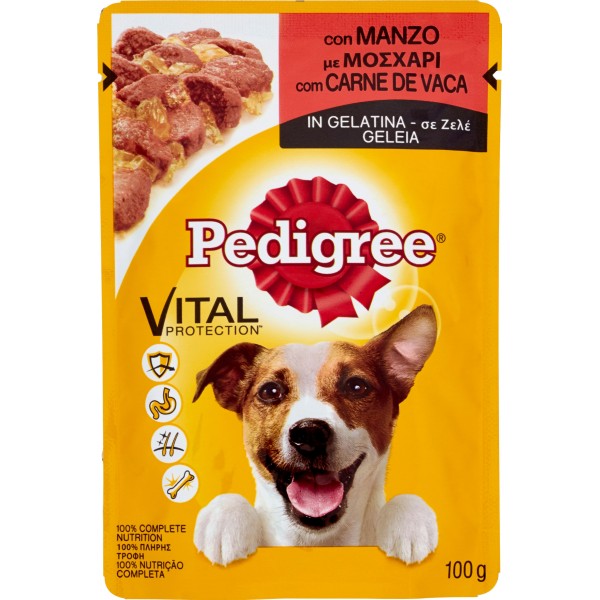 Pedigree Vital Protection con Manzo in Gelatina 100 gr.
