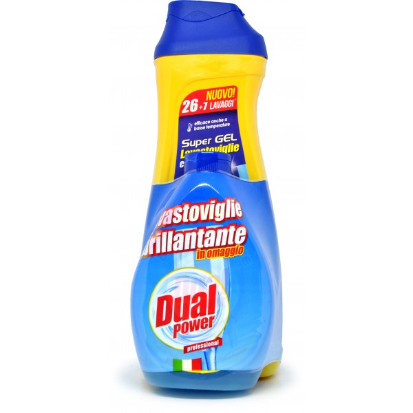 Dual Power super gel lavastoviglie limone ml.660+ brillantante ml.300