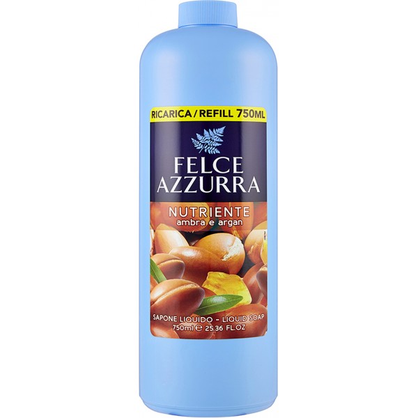 felce azzurra sapone liquido ricarica ambra argan ml.750