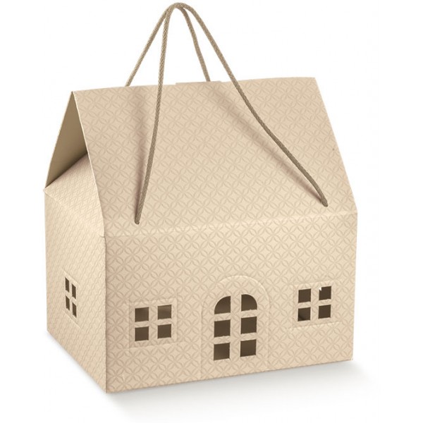 Casetta con cordini matelasse nudo cm.33x25x19