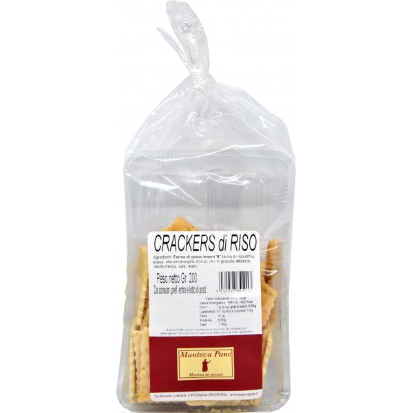 Mantova pane crackers al riso gr.200