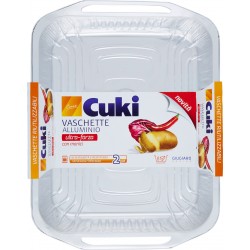 Cuki Cuoce Vaschette alluminio con manici 8porzioni - 2 pz (RS98)