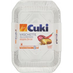 Cuki Cuoce Vaschette alluminio 6 porzioni - 2 pz (R181)