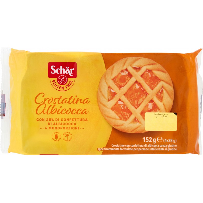 Schar Crostatina All'Albicocca Senza Glutine Conf. da 4 Merendine