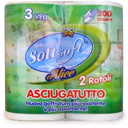 Soft soft asciugatutto alice color 2 rotoli