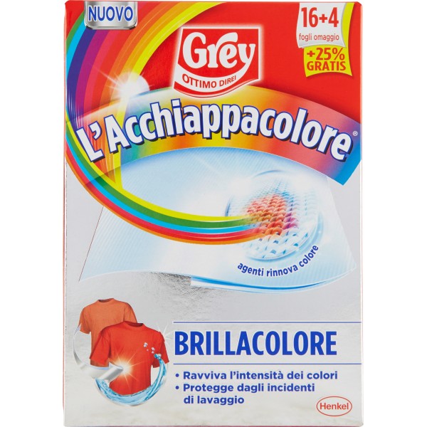 GREY L'Acchiappacolore Brillacolore 16+4 Fogli