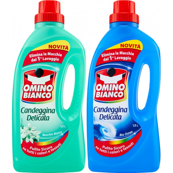 Omino bianco candeggina assortiti lt.1,5 Omino bianco candeggina assortiti lt.1,5