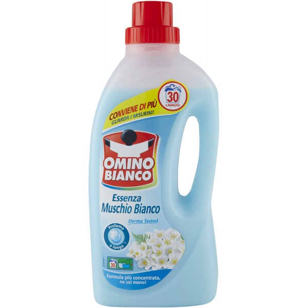 Omino Bianco Essenza Muschio Bianco Detersivo 1,5 Lt