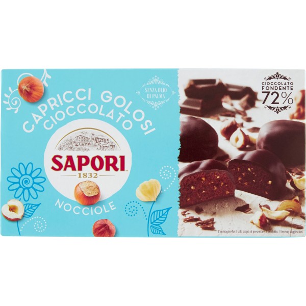 Sapori Capricci Golosi Cioccolato Nocciole 78 gr. Sapori Capricci Golosi Cioccolato Nocciole 78 gr.