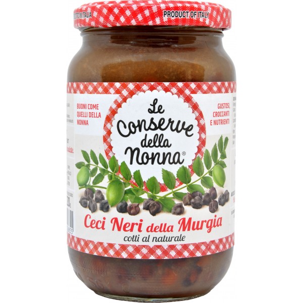 Le conserve della Nonna ceci neri lessati gr.360