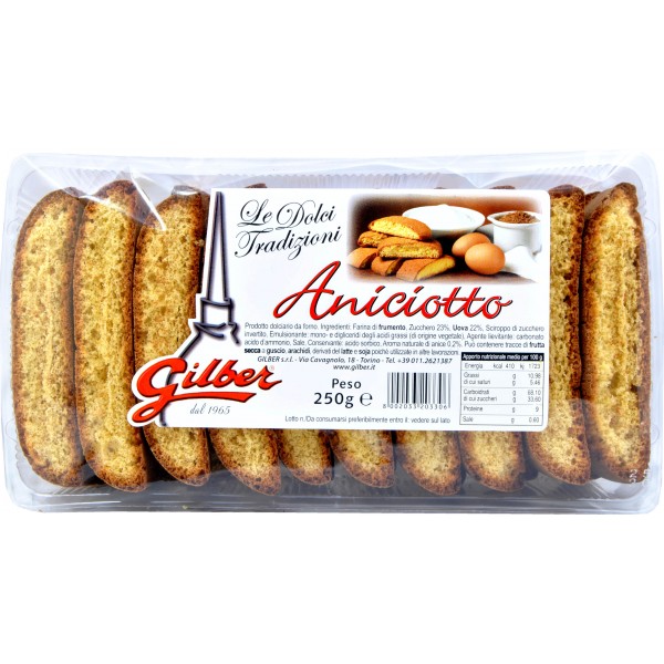 Gilber aniciotto vaschetta gr.250