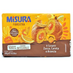 Misura Fibrextra Cornetti Integrali Arancia, Carota e Zucca 6 x 50 g