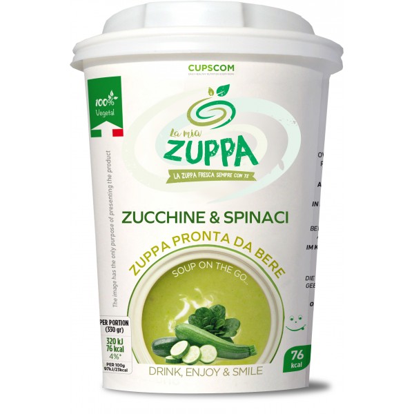 La mia Zuppa zucchine spinaci gr.330 La mia Zuppa zucchine spinaci gr.330