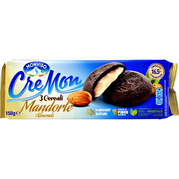 Monviso cremon 3 cereali alle mandorle gr.150