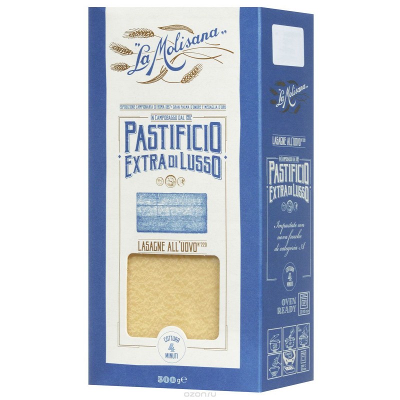 Molisana lasagne sfoglia regina gr.500 GU6899 Molisana lasagne sfoglia regina gr.500 GU6899