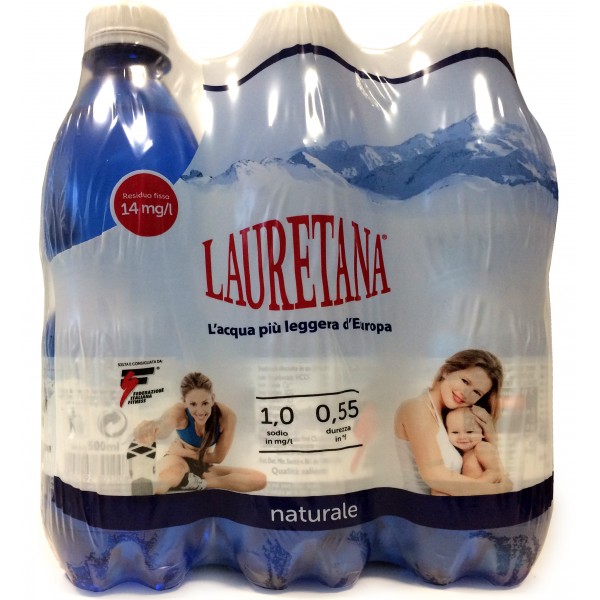 Lauretana Acqua Naturale Pacco Convenienza 6x50 Cl
