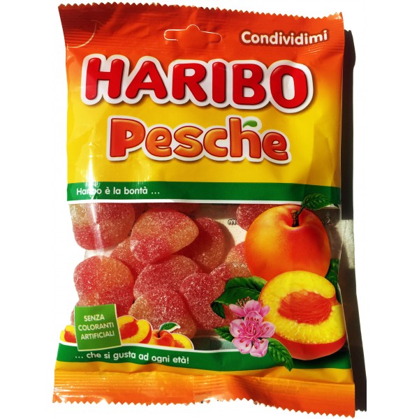 Haribo busta pesche gr.175