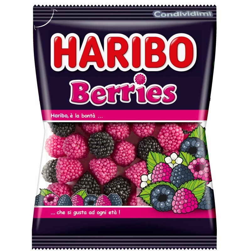 Caramelle Haribo Berries gr.175 Ordinalo ora su Cicalia