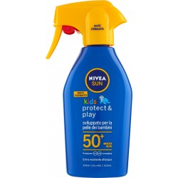 Nivea Sun kids protect & play Spray Solare FP 50+ Molto Alta 300 ml.