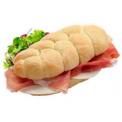 Treccia con prosciutto crudo gr.160