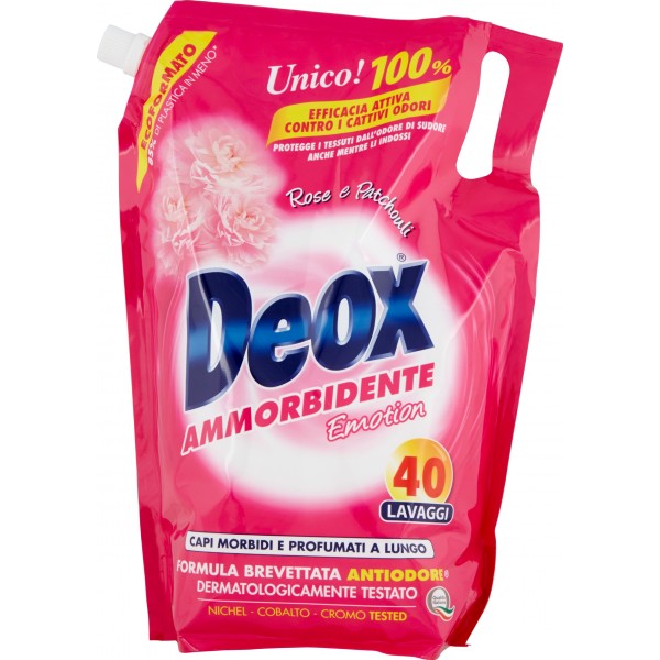 Deox Ammorbidente Emotion Rose e Patchouli 2 lt.