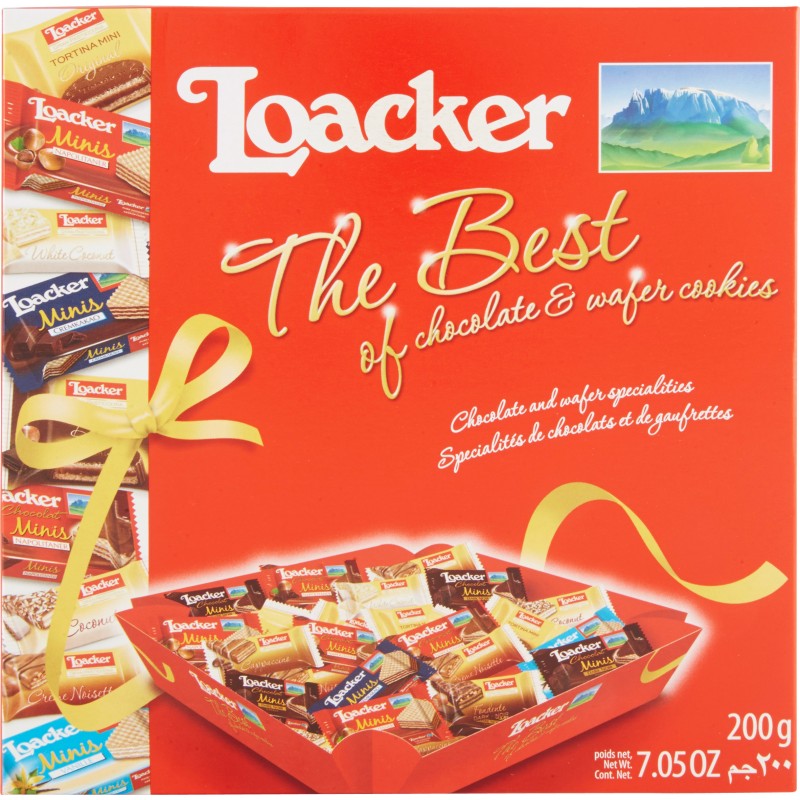 Loacker Box The Best Of Chocolate & Wafer Cookies I Migliori Wafer