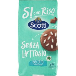 Riso Scotti Si con Riso Senza Lattosio Biscotto con riso e cacao 350 gr.
