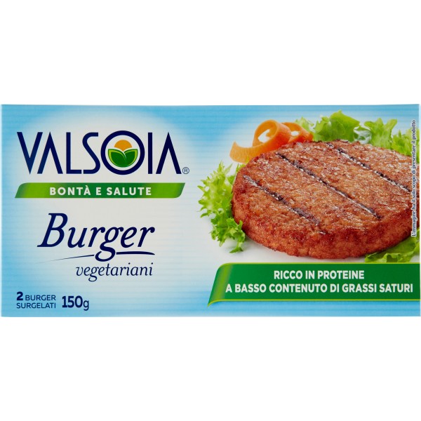 Valsoia Bontà e Salute Burger vegetariani 2 Burger Surgelati 150 gr.