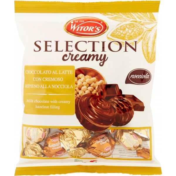 Witor's Selection creamy nocciola Cioccolato al Latte con Cremoso Ripieno alla Nocciola 125 gr.