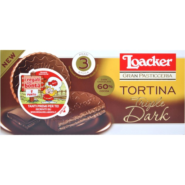 Loacker Tortina Tripledark gr.63