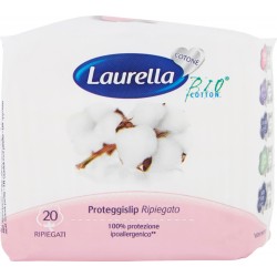 Laurella bio cotone protezione slip ripiegati pz.20