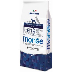 Monge dog medium adult con pollo kg.12