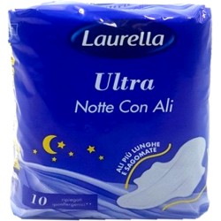 Laurella assorbenti ultra notte con ali pz.10