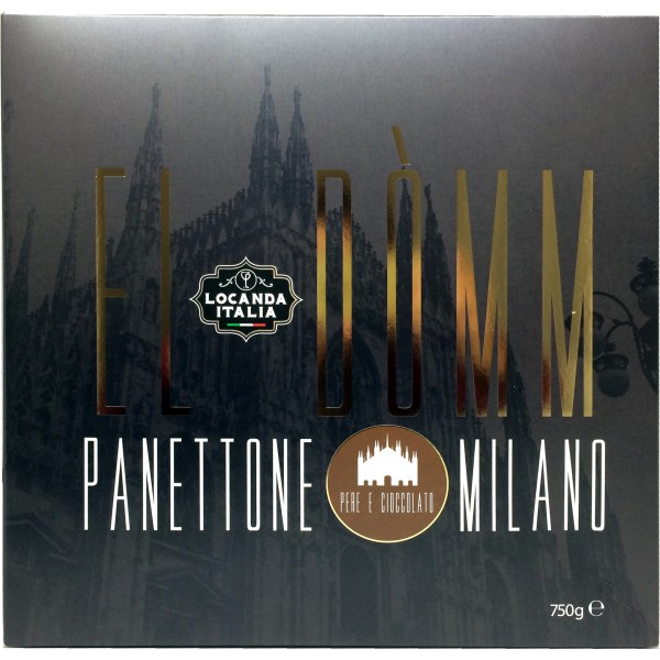 Locanda Italia panettone El Domm con pere e cioccolato gr.750
