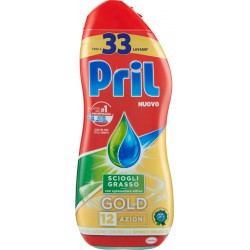 PRIL GOLD Gel Sciogli-grasso 600 ml. - 33 lavaggi